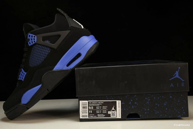 Black 4 Game CT8527-018 Retro Royal Jordan 0717
